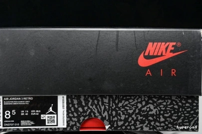 Hyperoad Cement” Jordan 2024 OG “Black Air 3 0815